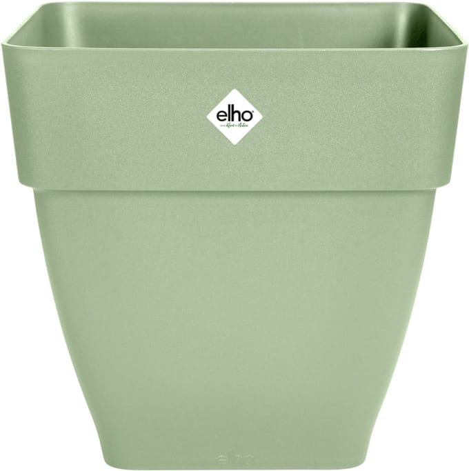 Elho Vibia Campana Vierkant 30 - Bloempot voor Buiten - Ø 28.8 x H 28.2 cm - Pistachegroen