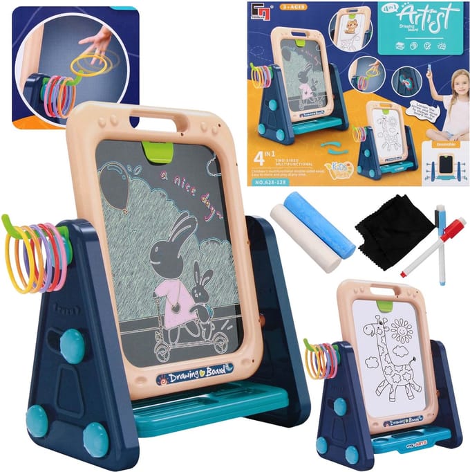 Magnetisch whiteboard, multifunctioneel 4in1 3+ MEGA CREATIVE