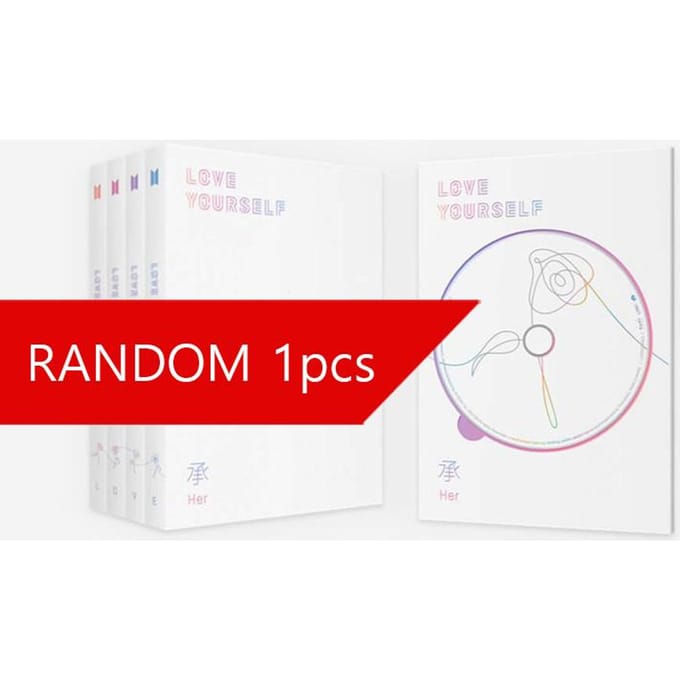 BTS - Het vijfde mini-album LOVE YOURSELF 'Her' [L+O+V+E 4] RANDOM 1PCS white