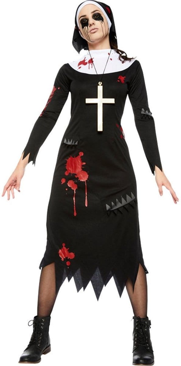 Adult Costume Zombie Nun Size XL