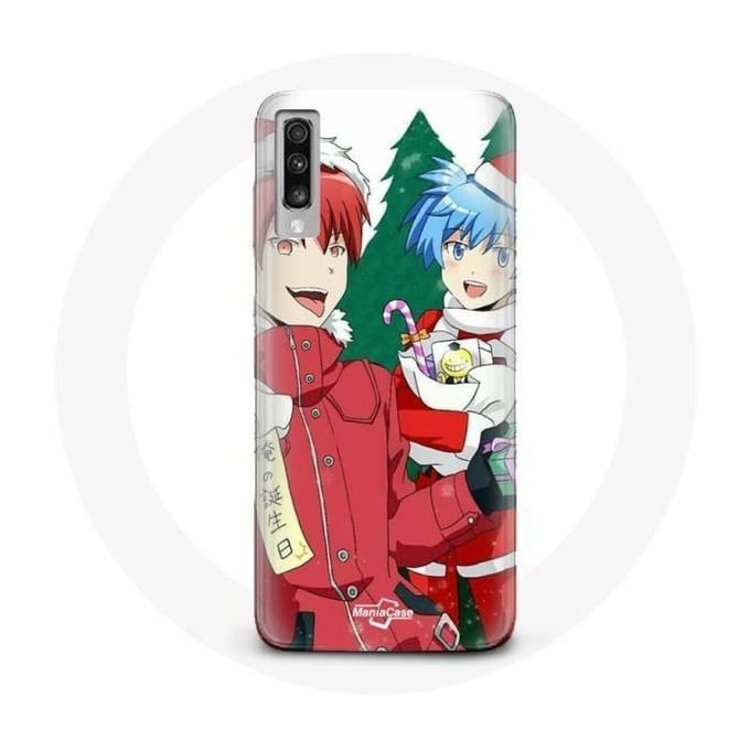 Coque pour Samsung Galaxy A70 Karma et Nagisa Assassination Classroom Anime Christmas day
