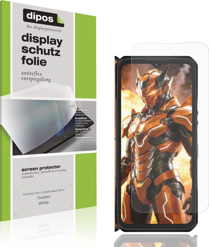 dipos – 4x Matte Beschermfolie geschikt voor Oukitel WP66 | Krasbestendige & antireflecterende Screenprotector Ultra-Thin