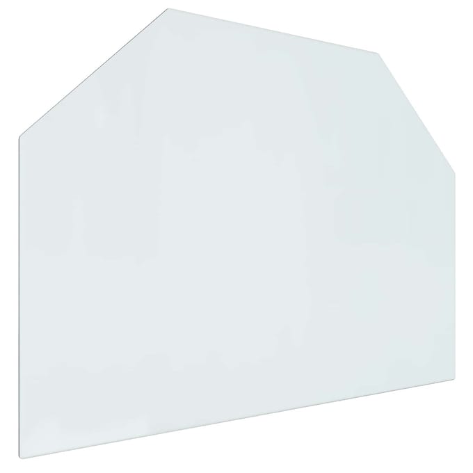 vidaXL Vuurplaats Glazen Plaat Transparant 80 x 60 cm Glas