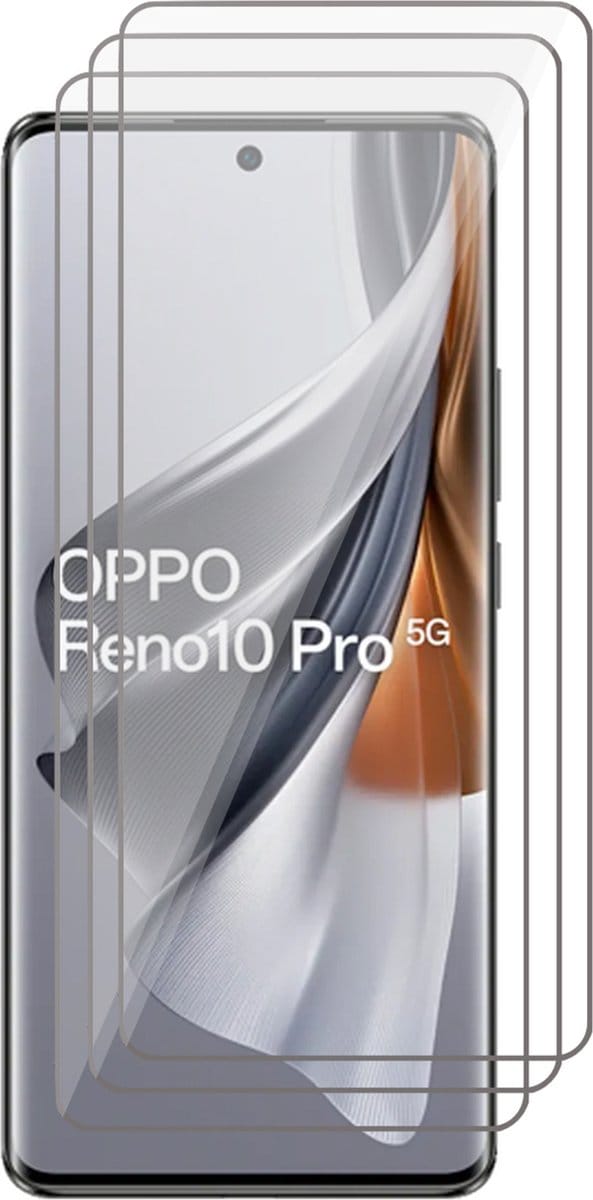 Screenprotector geschikt voor Oppo Reno 10 / 10 Pro - 3x Glas Screen Protector