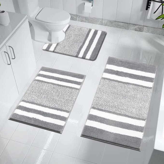 Goodivery ® Binnenruimte Luxe Badmatten Set van Drie Stuks voor Comfort en Veiligheid