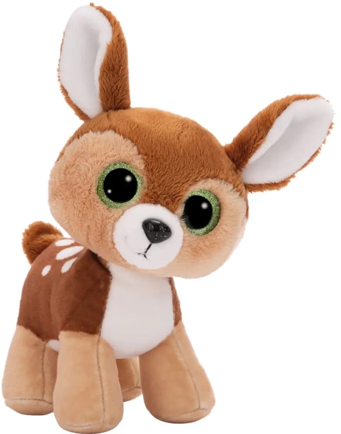 Nici knuffel hert Glubschis Feena pluche 15cm speelgoed.