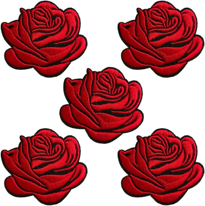 5 Stuks Strijklappen Set - Kleding Reparatie & Decoratie Patches