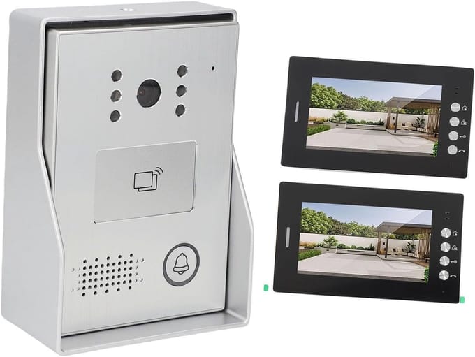 Slimme Deurbel - Video Intercom - Huisbeveiliging - 7 Inch HD Scherm - 27 x 20 x 14 cm