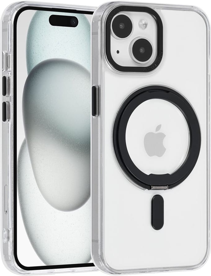 UNIQ Accessory Back Cover - Apple iPhone 15 - Transparant - MagSafe-ringsysteem - Versterkte hoeken