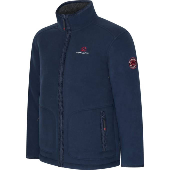 Norlund - Heren Outdoorjas Polar Fleece Bodo - Blauw - Maat S