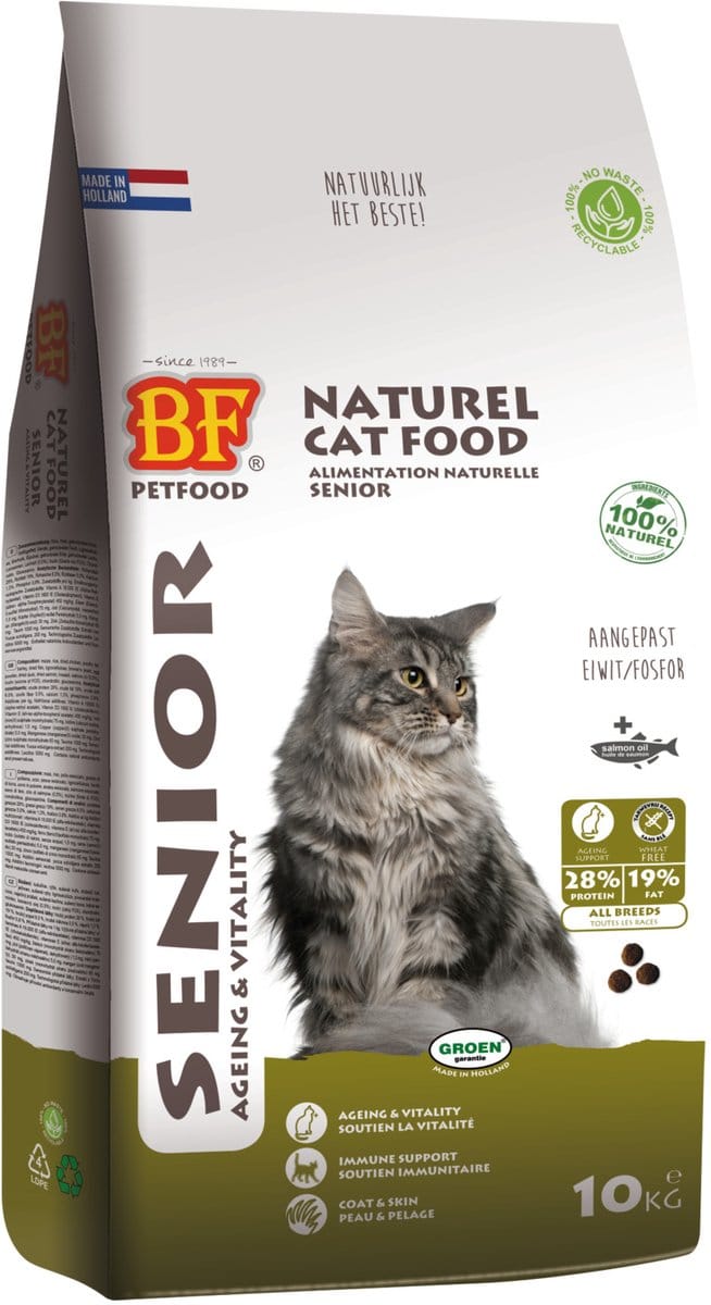 Bf Ncf Senior Ageing - Kattenvoer - Kip Vis Zalm 10 kg