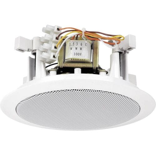 Monacor EDL-24 PA-inbouwluidspreker 6 W 100 V Wit 1 stuk(s)