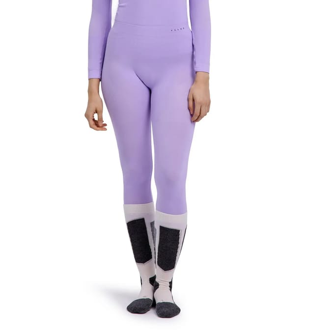 FALKE Warm Long Tights sneldrogend functioneel lang functioneel ondergoed dames paars - maat XS