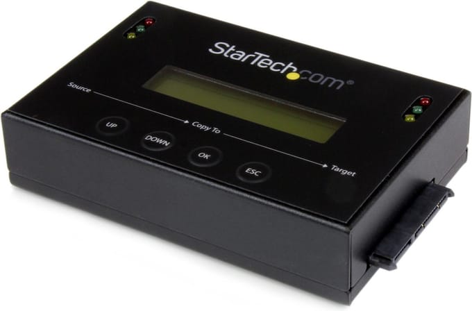 StarTech.com Standalone 2,5 / 3,5 inch SATA harde-schijfduplicator met meervoudige HDD/SSD Image Backup Library