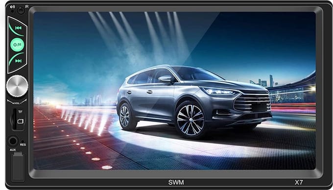 High Definition 7 inch Bluetooth compatibel 4.0 handsfree auto audio en video MP4 MP5 speler, multifunctionele autoradio X7 zwart