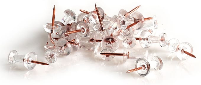 Zeller Punaises - set 25x - rose goud - voor prikbord