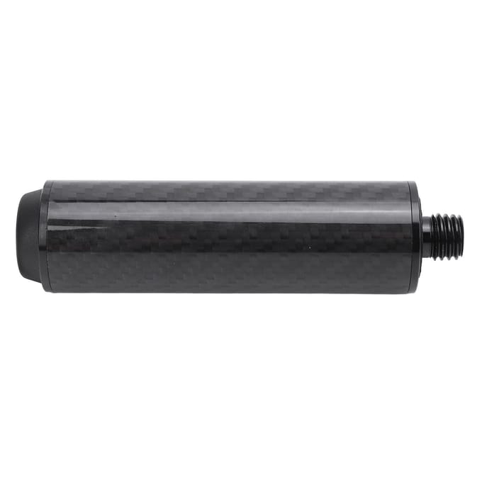 Biljart Pool Keu Verlengstuk 4 Inch Koolstofvezel Pool Keu Verlengstok met Rubber Achterplug voor gray