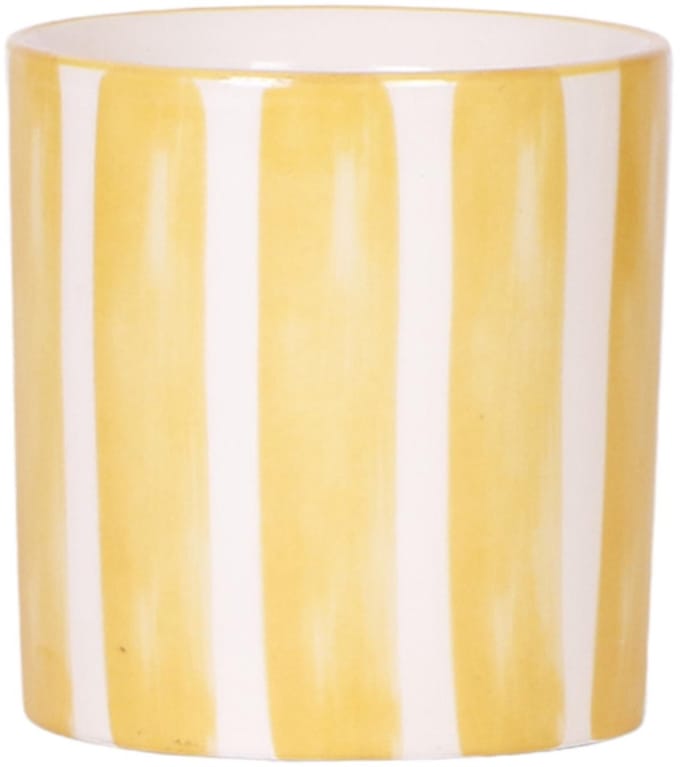 Kolibri Home | Painted stripe - Yellow - Ø9cm