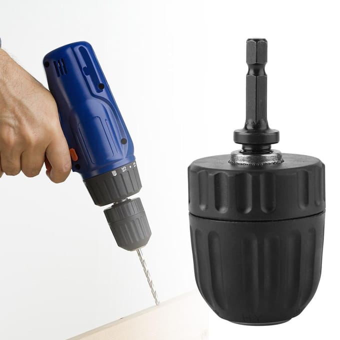 0.810mm Zelfborgende Sleutelloze Boorkop Impact Hamer Boorbit Conversie Houder (#02)