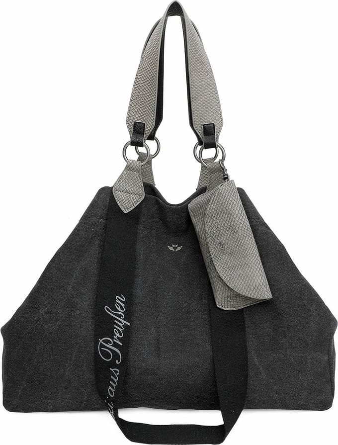 Fritzi aus Preußen Schoudertas Handtas Canvas Izzy Bag Black Zwart