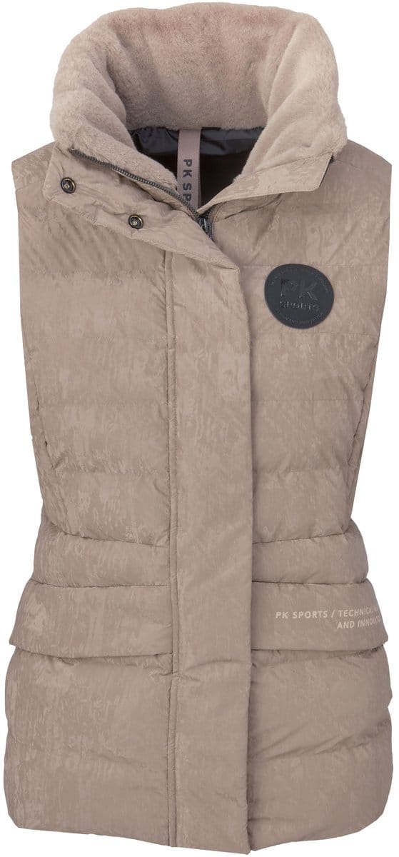 PK International - Bodywarmer - Dames - Waterdicht - Ademend - Winddicht - Gewatteerd - Brise - Beige - S/36