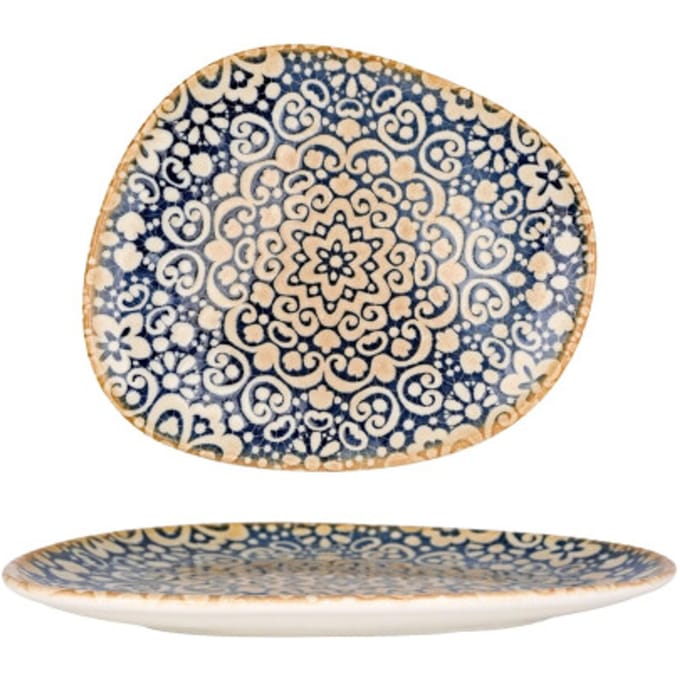 Bonna Platte Bord - Alhambra - Porselein - 24 cm - set van 6
