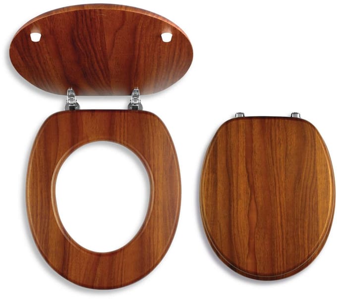 Novaservis Prestige - WC-zitting gefineerd hout, donkere eik WC/DUB2