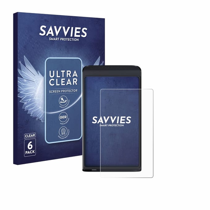 Savvies - Screenprotector voor Vasco Translator Q1 - Folie Beschermfolie transparant 6 Stuks
