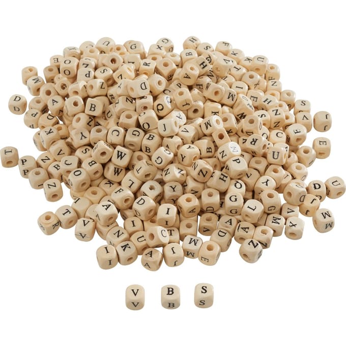 VBS Letterkralen "Hout", 200 g