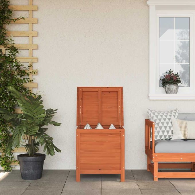 vidaXL - Tuinbox - 50x49x56,5 - cm - massief - vurenhout - bruin