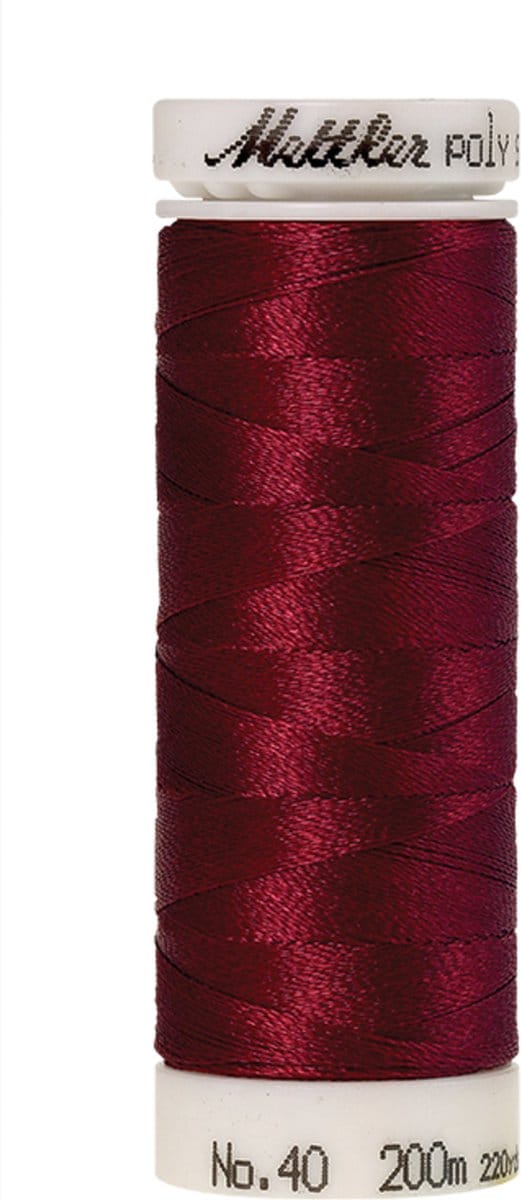 Mettler borduurgaren - Rood - Nr 2011 - Polysheen - 200 meter