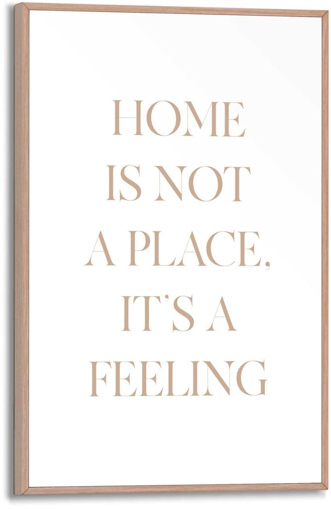 Schilderij Feeling Home - 30 x 20 - Hout - REINDERS