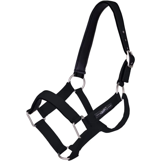 Qhp Halster Extra Sterk Zwart - middel
