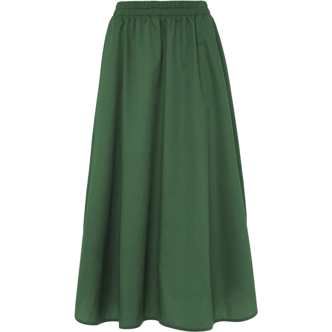 Devotion Twins Eutopia Long Skirt Poplin Green Taglia: M | Maxi gonne Outlet | Donna | Verde