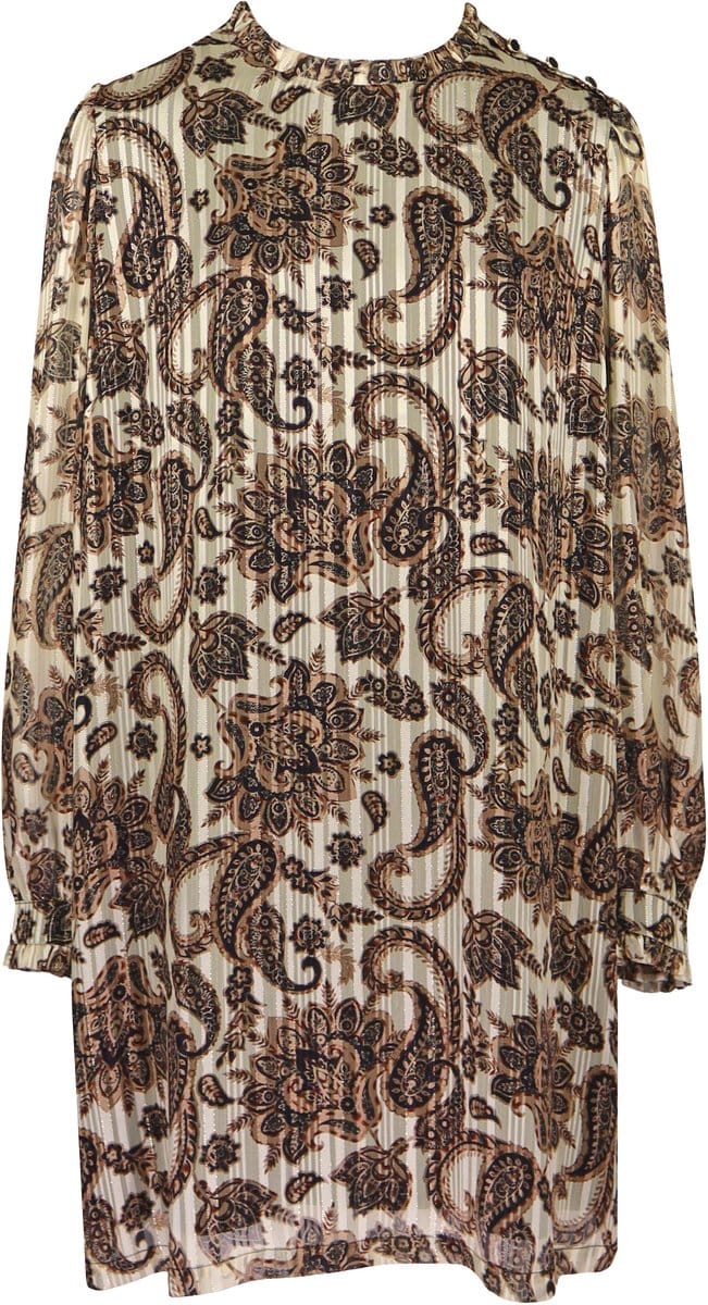 Liu Jo - bruine paisley jurk - maat 42 (IT48)