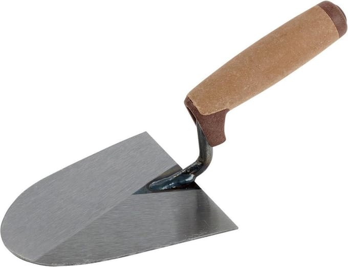 Super Prof Pure, metseltroffel, 160 mm rechts lederen handgreep