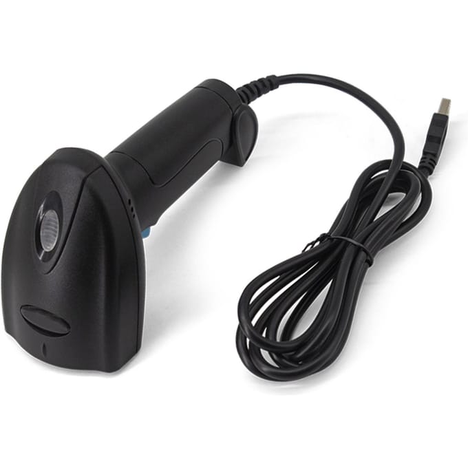 1D 2D Barcodescanner Handheld USB Bedraad Barcodelezer Handmatige Trigger Auto Continu Scannen Ondersteunt Papiercode