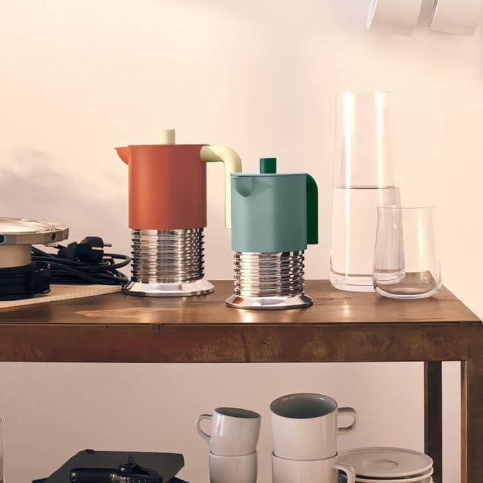 Alessi Vite Percolator - 3 kops - Bruin - Inductie