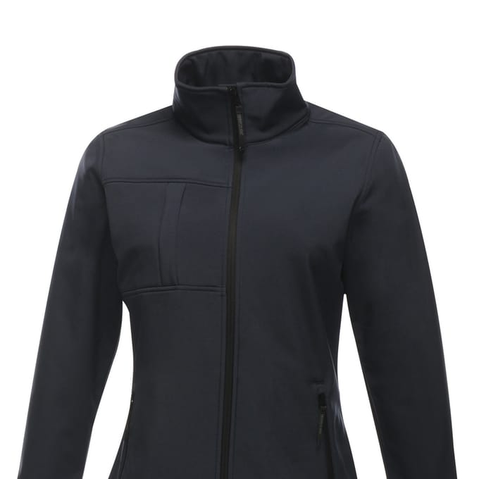 Regatta Dames/Dames Octagon II Zachte Shell Jas (Marine/Seal Grijs)