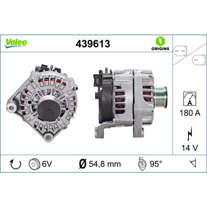 Dynamo / Alternator VALEO ORIGINS NEW VALEO 439613