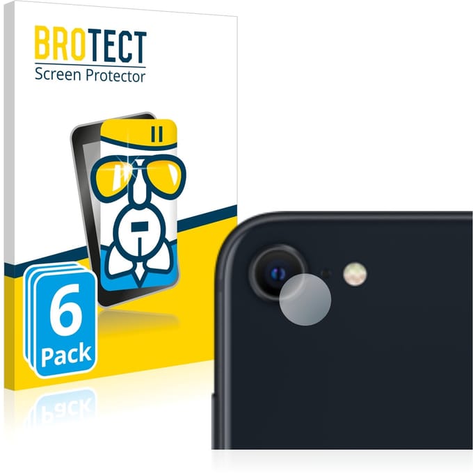 Screenprotector 6 Stuks voor Apple iPhone SE 3 2022 (ALLEEN Camera Lens) Beschermglas transparant