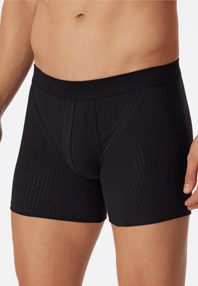 Schiesser Authentic Heren Boxershort - 2 pack - Onderbroek - Zwart
