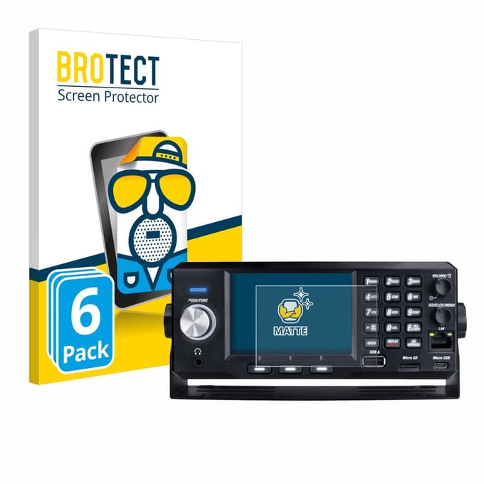 BROTECT - Screenprotector voor Uniden SDS200E - Folie Beschermfolie matte 6 Stuks