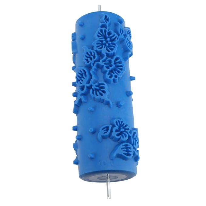 Patroon Verfroller 15cm Rubber Herbruikbaar Veelzijdig Decoratief Kunst Textuurroller voor Muur Deur Kast 096Y blue