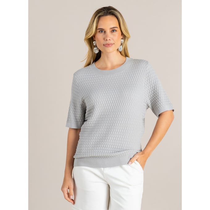 IVY BEAU Giulia Tops - Grey - maat 36