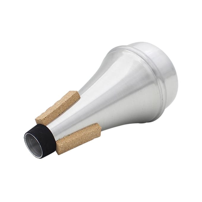 Mini Draagbare Geluiddemper van Aluminiumlegering voor Trompet Instrument Accessoire gray