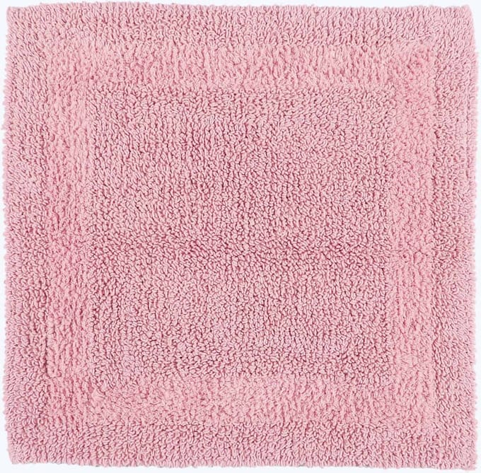Homescapes douchemat roze 50x50 cm gemaakt van 100% katoen