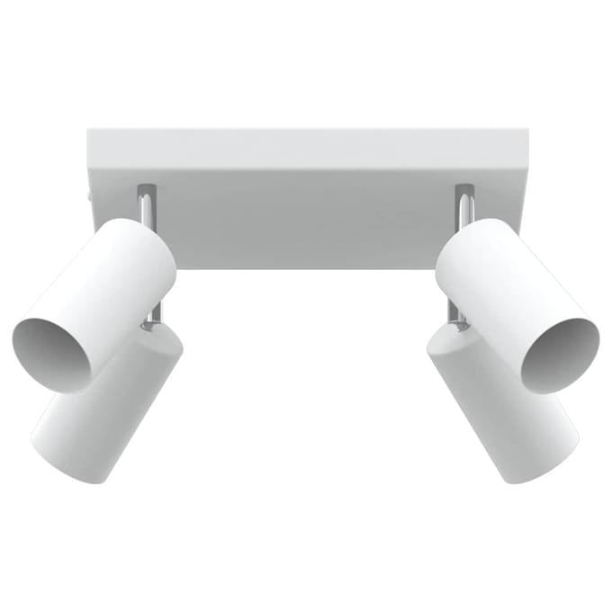 vidaXL Plafondspot met schijnwerpers Wit 26 x 26 x 16 cm Metaal