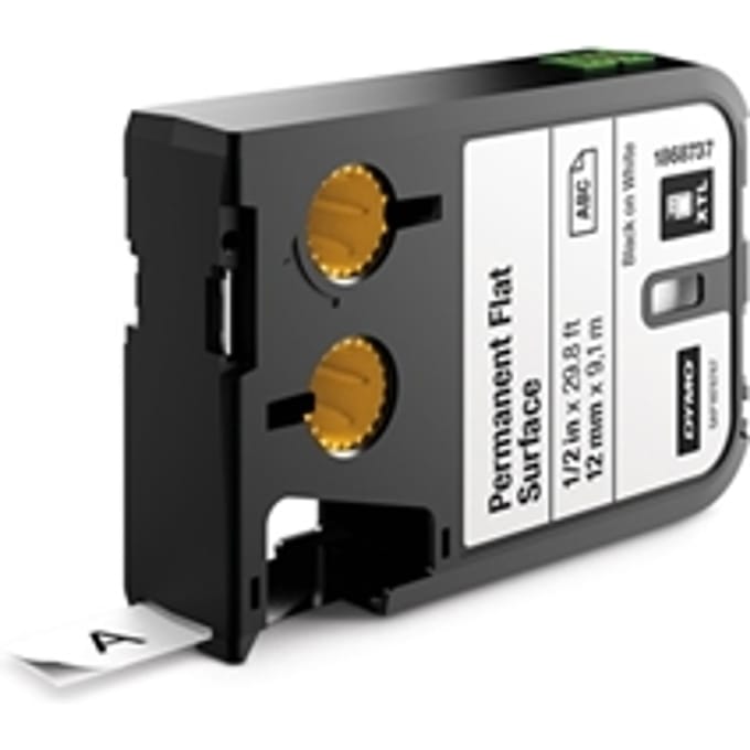 DYMO 1868737 XTL tape permanent zwart op wit 12mm (origineel)