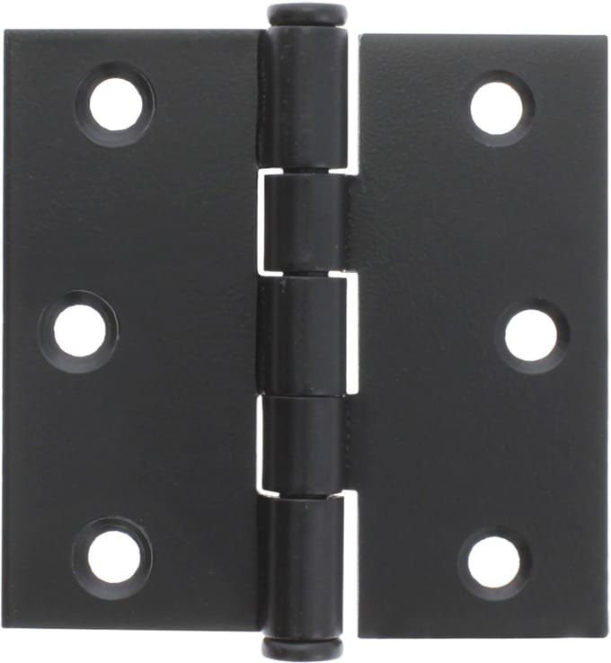 Starx scharnier - vierkant model - met losse pen - 76 x 76 mm - zwart